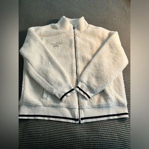 White umbro Sherpa jacket